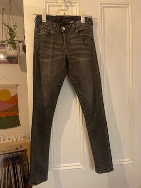 H&M Black/Grey Jeggings – Size 27 / 30